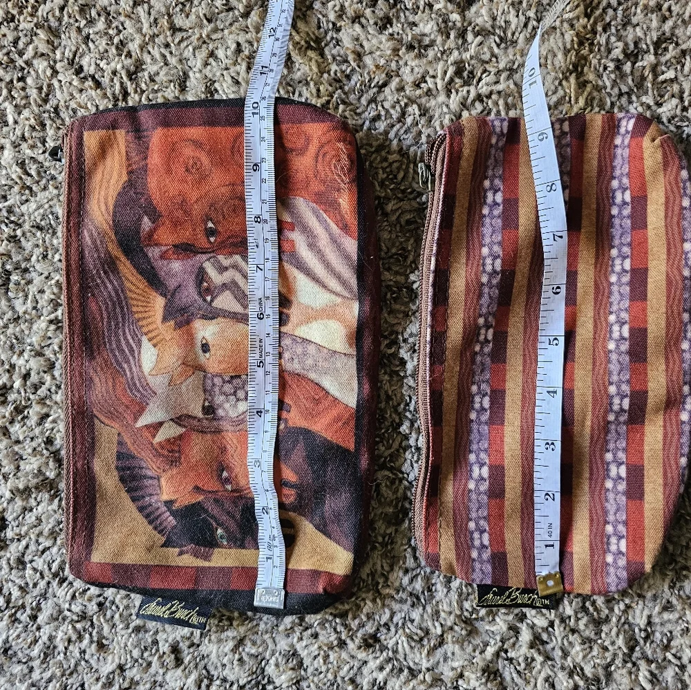 Laurel Burch set of two‎ pouches horse print